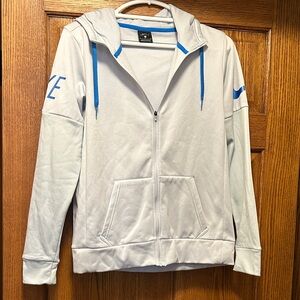 Nike Light Blue Hoodie with Blue Details
